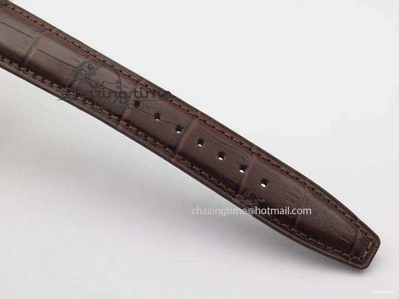 MIROTIME 0115 Portuguese IW371415 ZF 1:1 Best Edition RG Black dial On Brown Leather Strap A Modern 7286